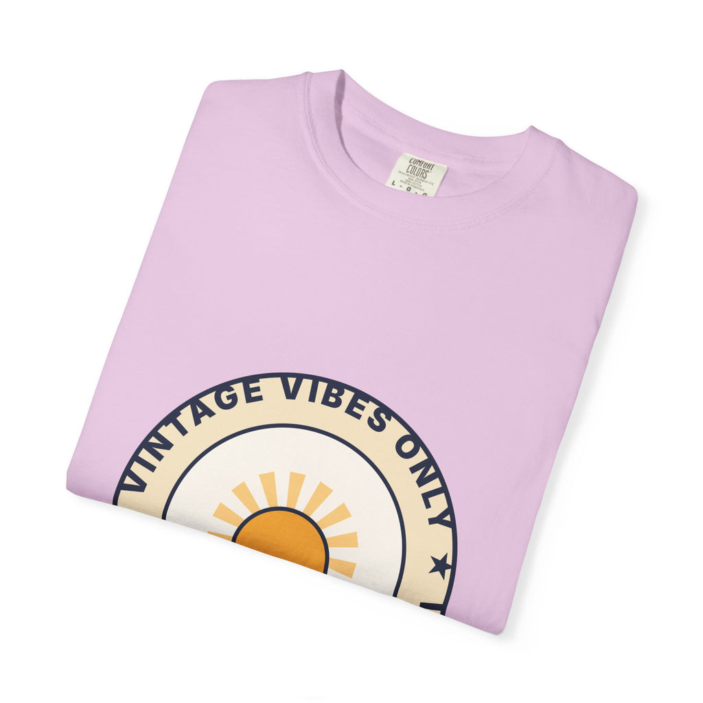 Vintage Vibes Only T-Shirt — Retro Sunrise Graphic Tee