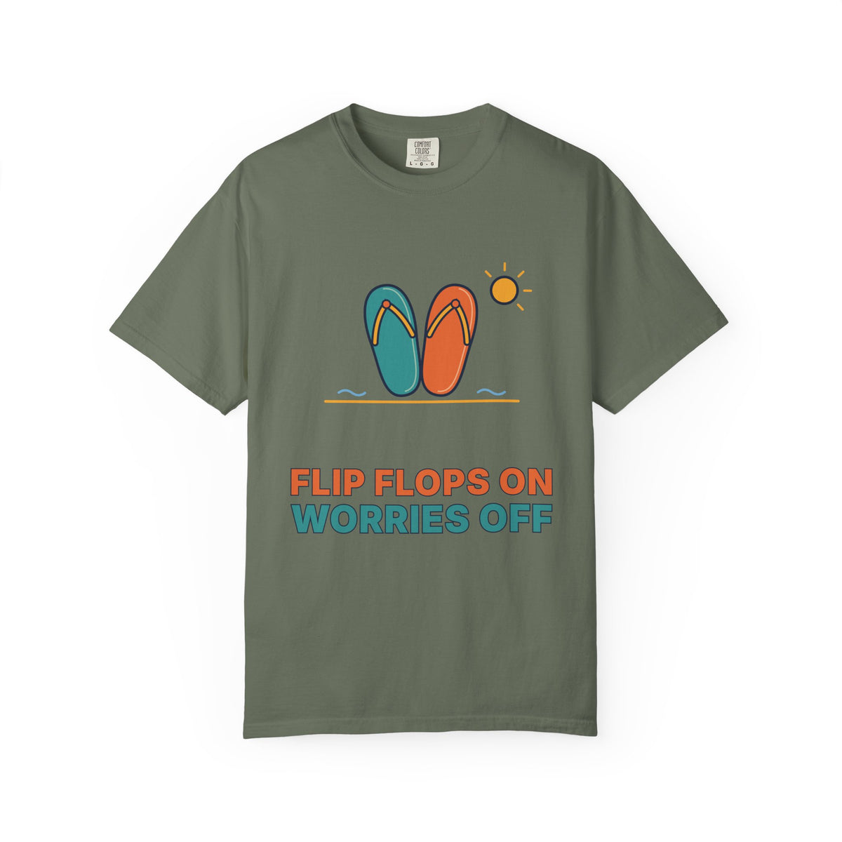 Flip Flops On Worries Off T-Shirt