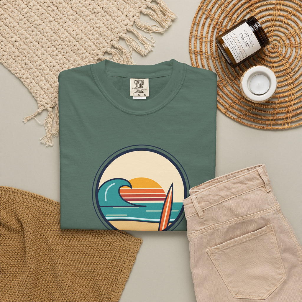Ride the Waves T-Shirt — 'Ride the Waves, Life Sends You' Surf Graphic Tee
