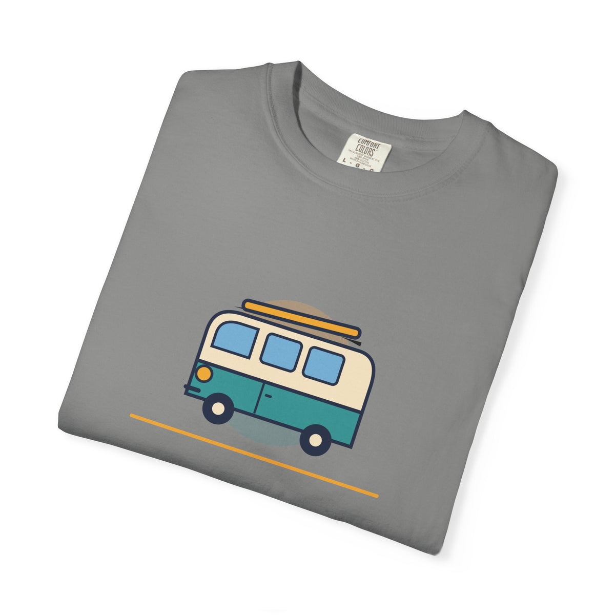 Happy Camper T-Shirt — Retro Campervan Graphic Tee for RV & Camping Lovers