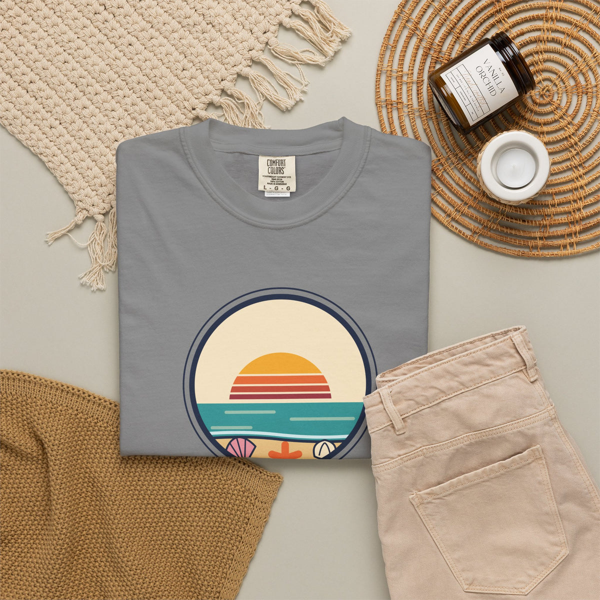 Collect Moments Not Things T-Shirt — Retro Sunset Travel Tee