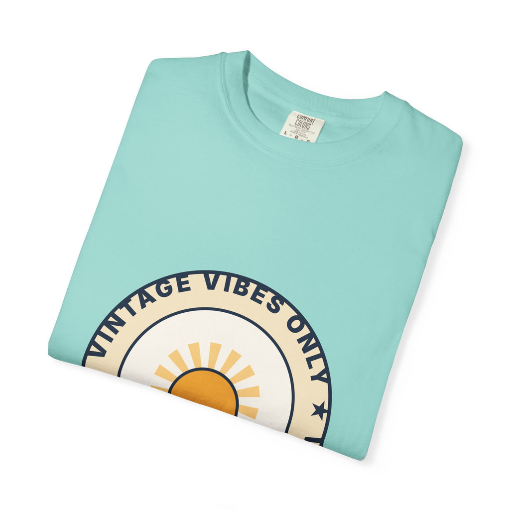 Vintage Vibes Only T-Shirt — Retro Sunrise Graphic Tee