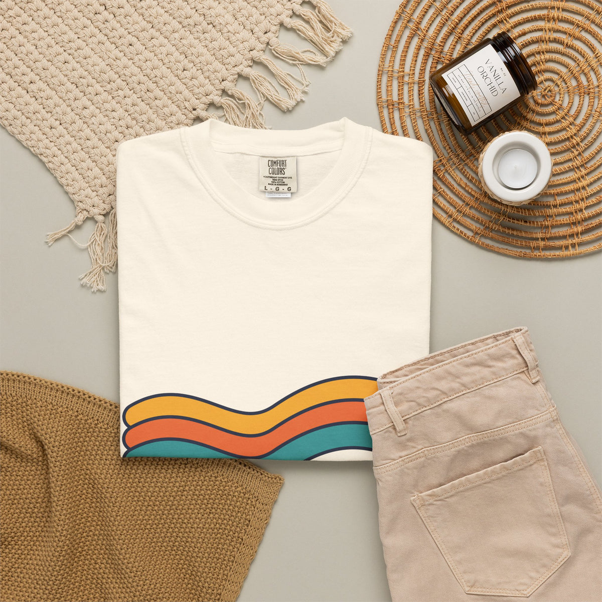 Vintage Vibes Retro Rainbow T-Shirt
