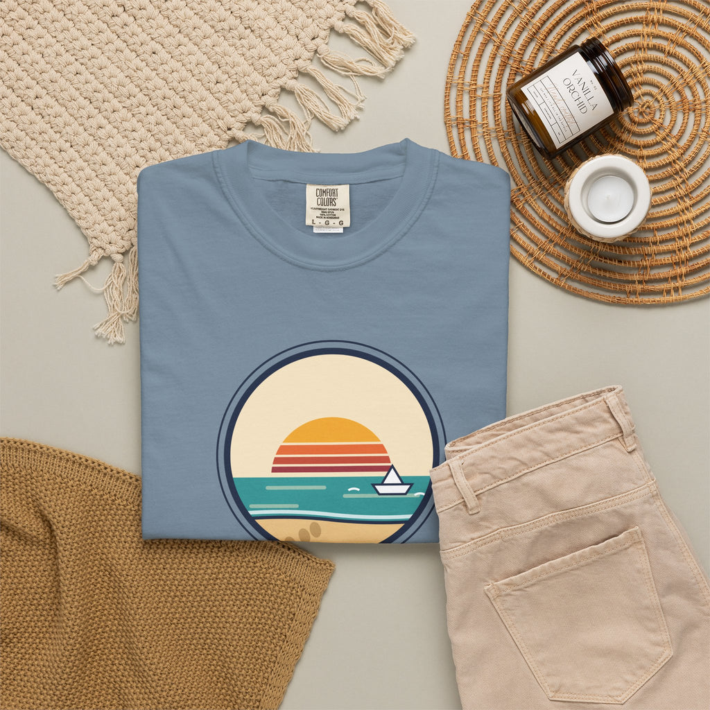 Drift Out With The Tide T-Shirt — Relaxing Beach Sunset Tee