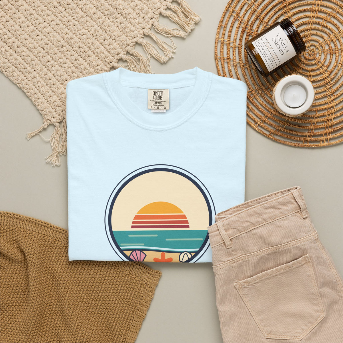 Collect Moments Not Things T-Shirt — Retro Sunset Travel Tee