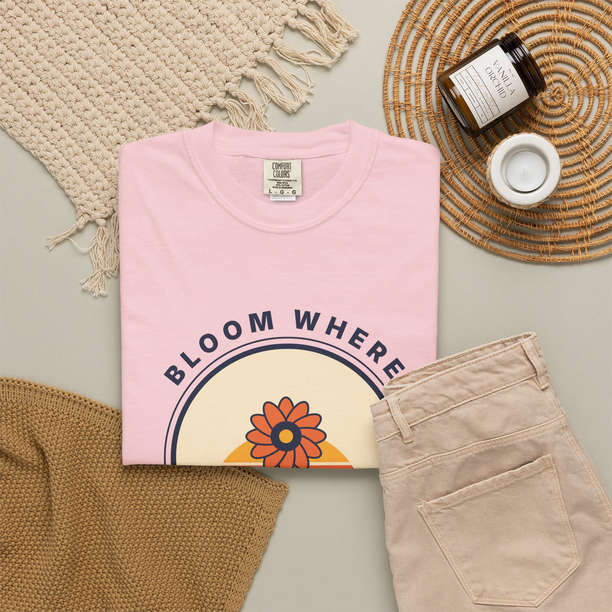 Bloom Where You're Planted T-Shirt — Retro Floral Graphic Tee