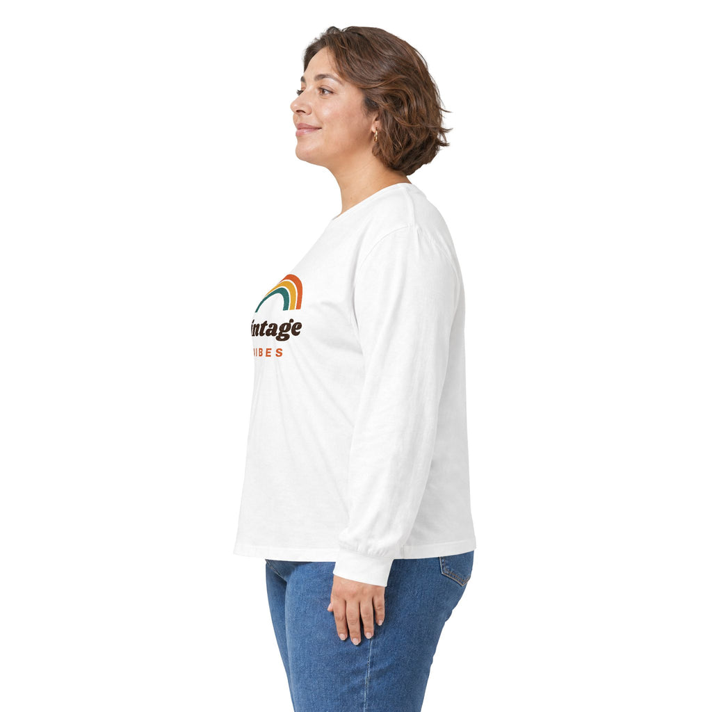 Vintage Vibes Rainbow Long Sleeve Tee