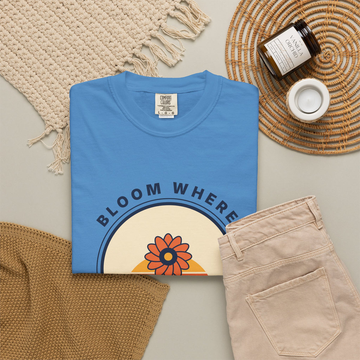 Bloom Where You're Planted T-Shirt — Retro Floral Graphic Tee