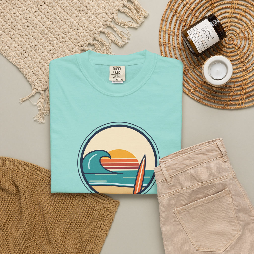 Ride the Waves T-Shirt — 'Ride the Waves, Life Sends You' Surf Graphic Tee