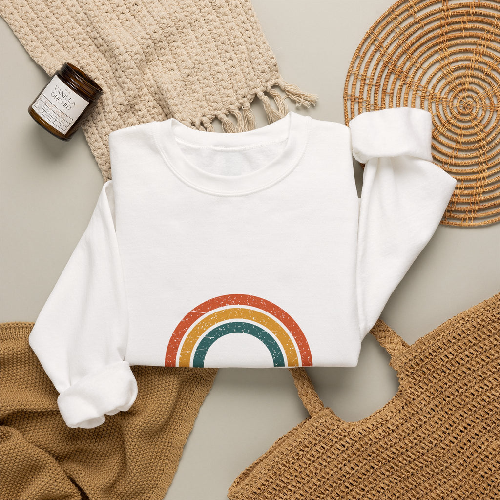 Vintage Vibes Rainbow Sweatshirt