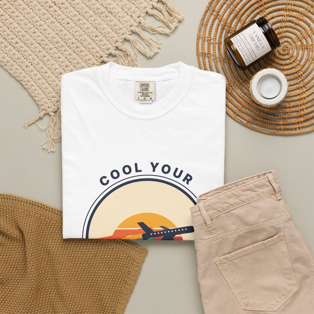Cool Your Jets Vintage Airplane T-Shirt