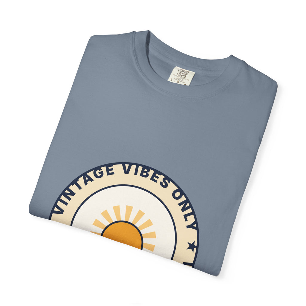 Vintage Vibes Only T-Shirt — Retro Sunrise Graphic Tee