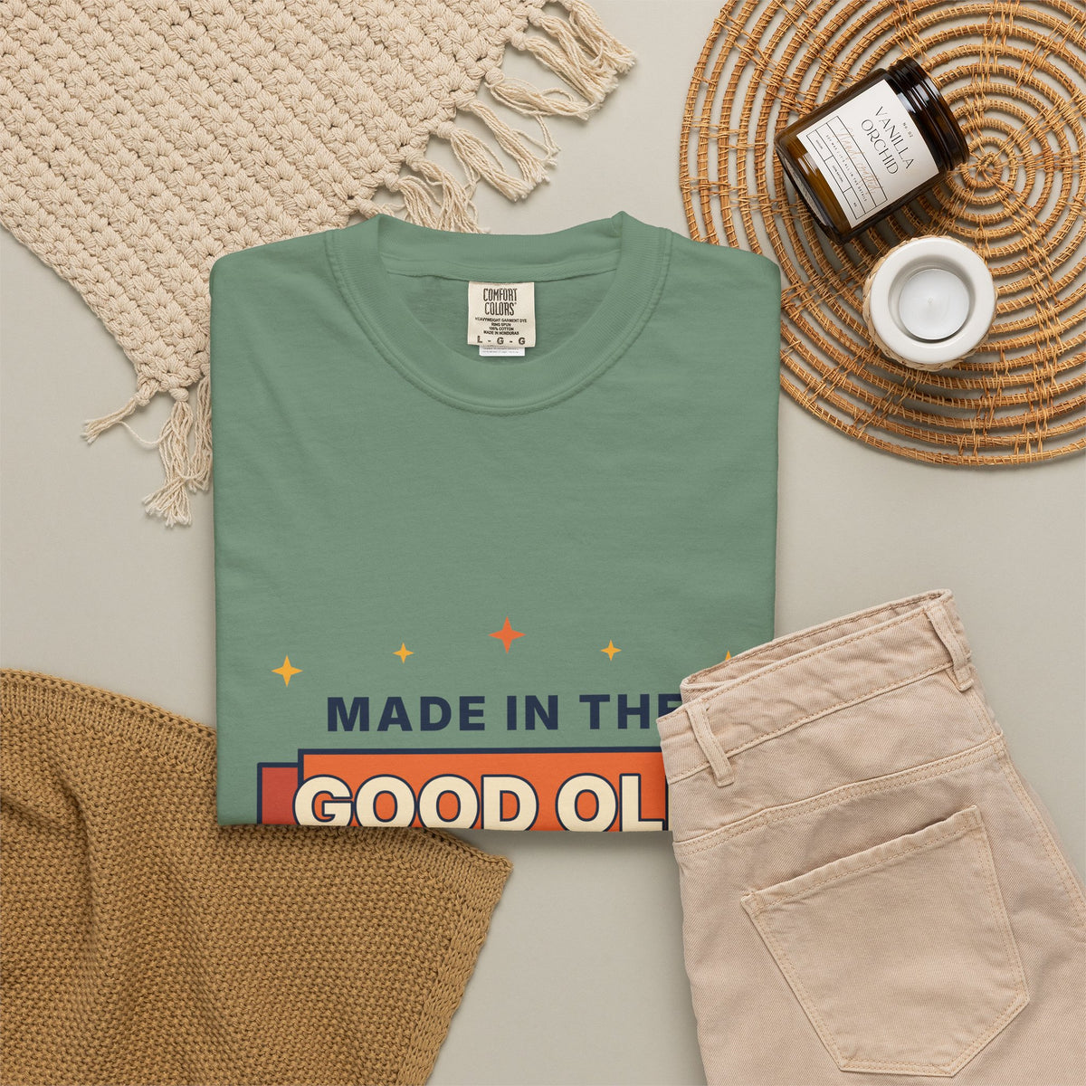 Made in the Good Old Days Vintage Tee — Retro Nostalgia Graphic T-Shirt
