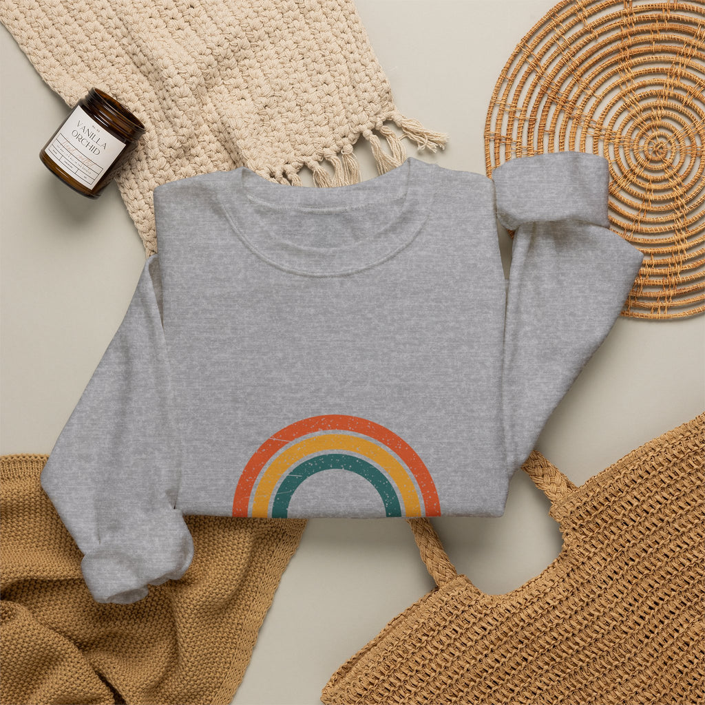 Vintage Vibes Rainbow Sweatshirt