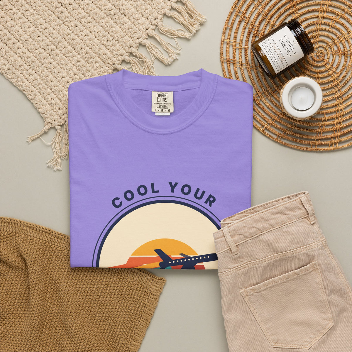 Cool Your Jets Vintage Airplane T-Shirt