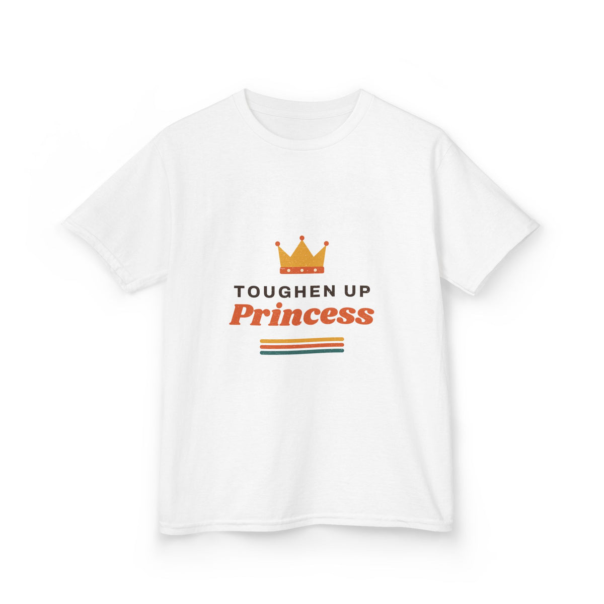 Kids T-Shirt — "Toughen Up Princess" Crown Graphic