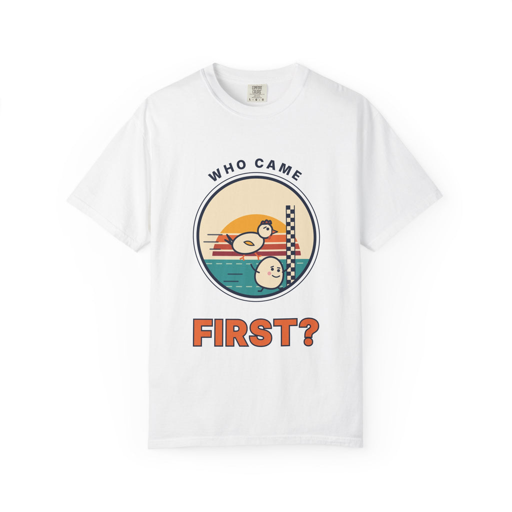 Who Came First? Funny Retro Racing T-Shirt