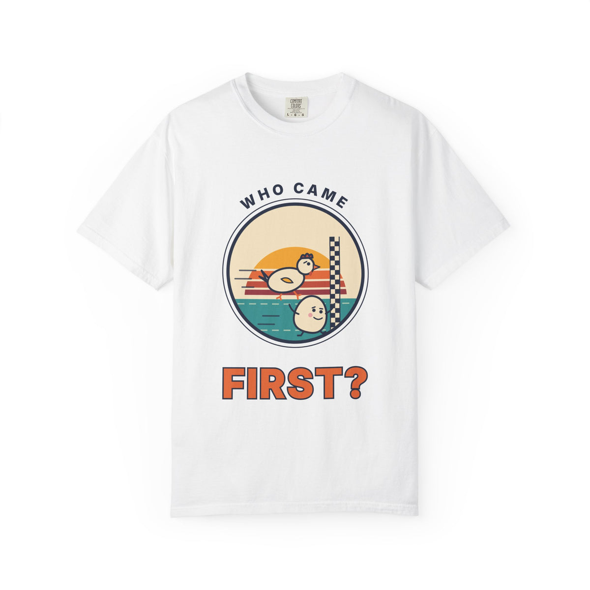 Who Came First? Funny Retro Racing T-Shirt