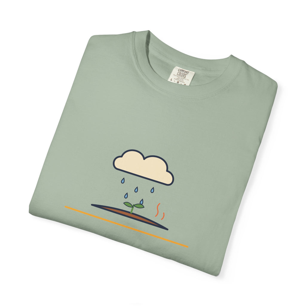 Petrichor Graphic T-Shirt — 'Petrichor: the smell of rain on dry earth' Retro Rain Design