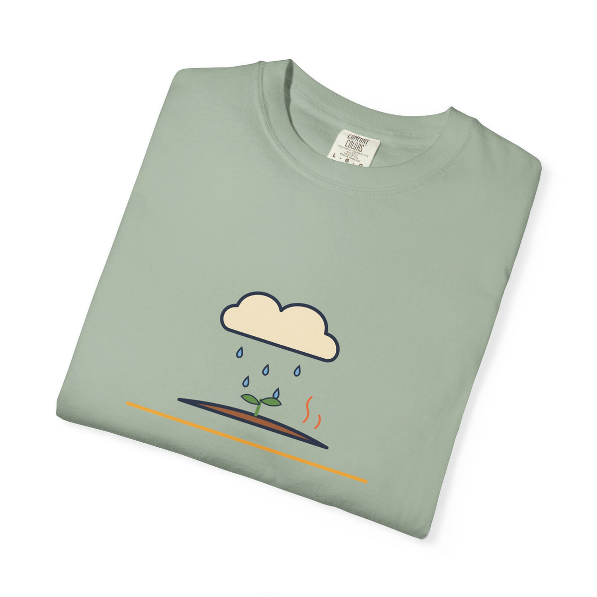 Petrichor Graphic T-Shirt — 'Petrichor: the smell of rain on dry earth' Retro Rain Design