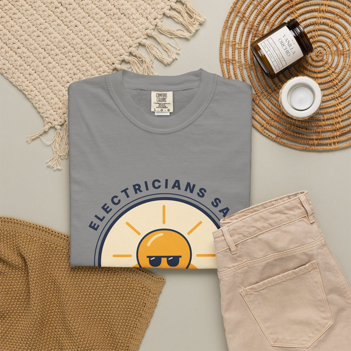 Electrician 'Watt's Up?' T-Shirt — Funny Retro Sunlight Bulb Tee