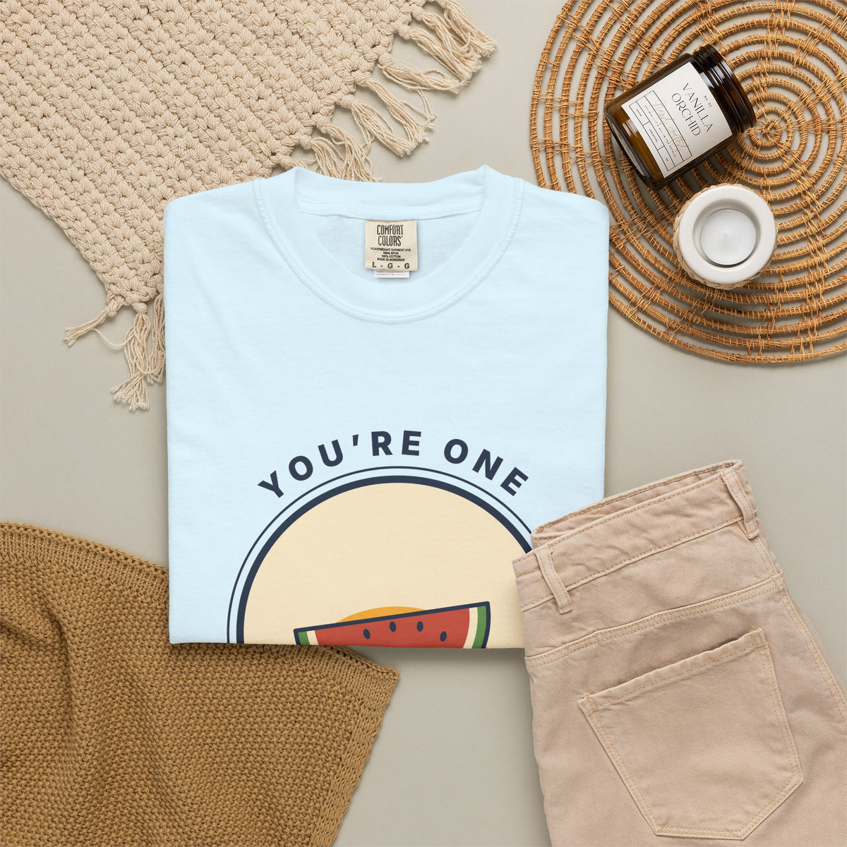 You're One In a Melon T-Shirt — Cute Watermelon Pun Graphic Tee