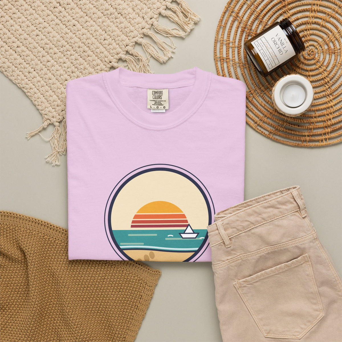 Drift Out With The Tide T-Shirt — Relaxing Beach Sunset Tee
