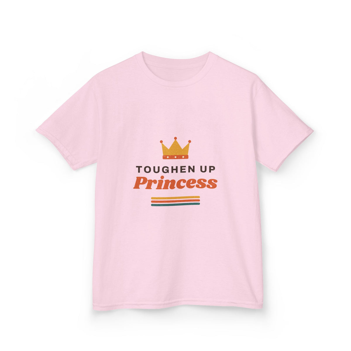 Kids T-Shirt — "Toughen Up Princess" Crown Graphic