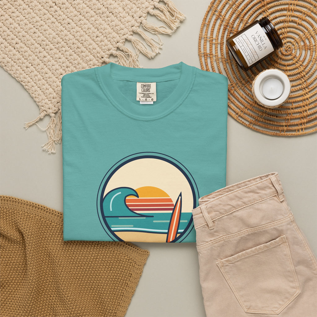 Ride the Waves T-Shirt — 'Ride the Waves, Life Sends You' Surf Graphic Tee