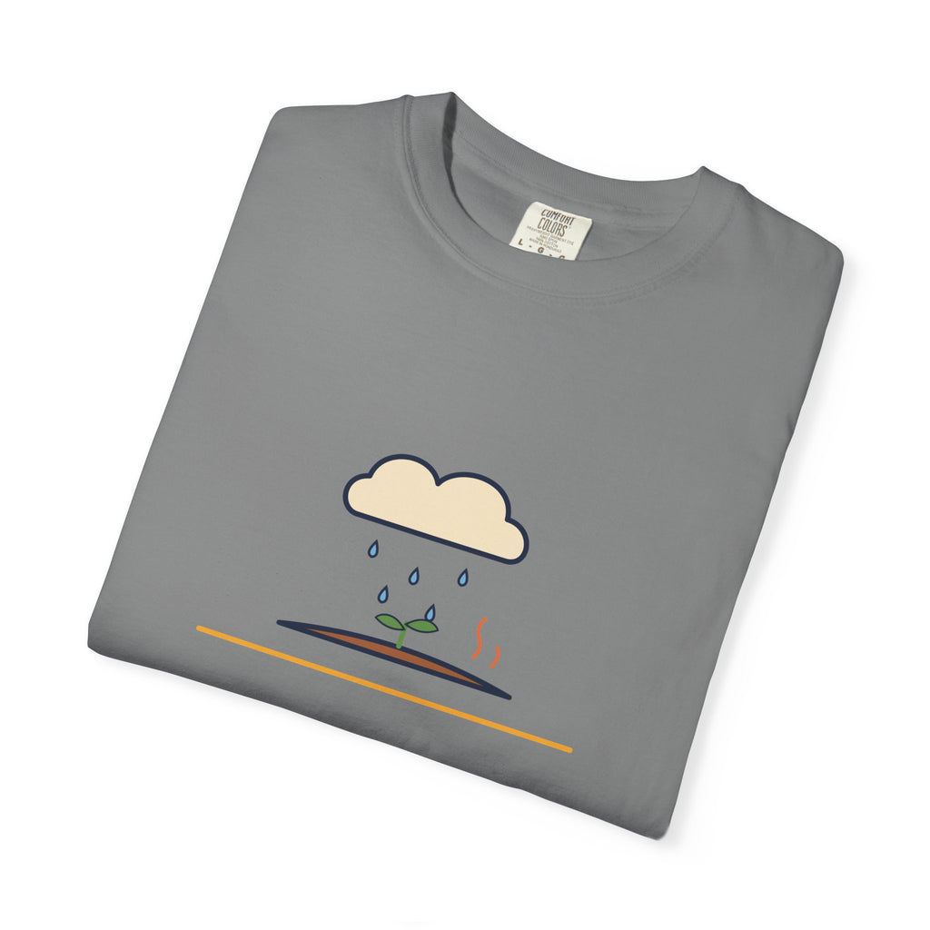Petrichor Graphic T-Shirt — 'Petrichor: the smell of rain on dry earth' Retro Rain Design