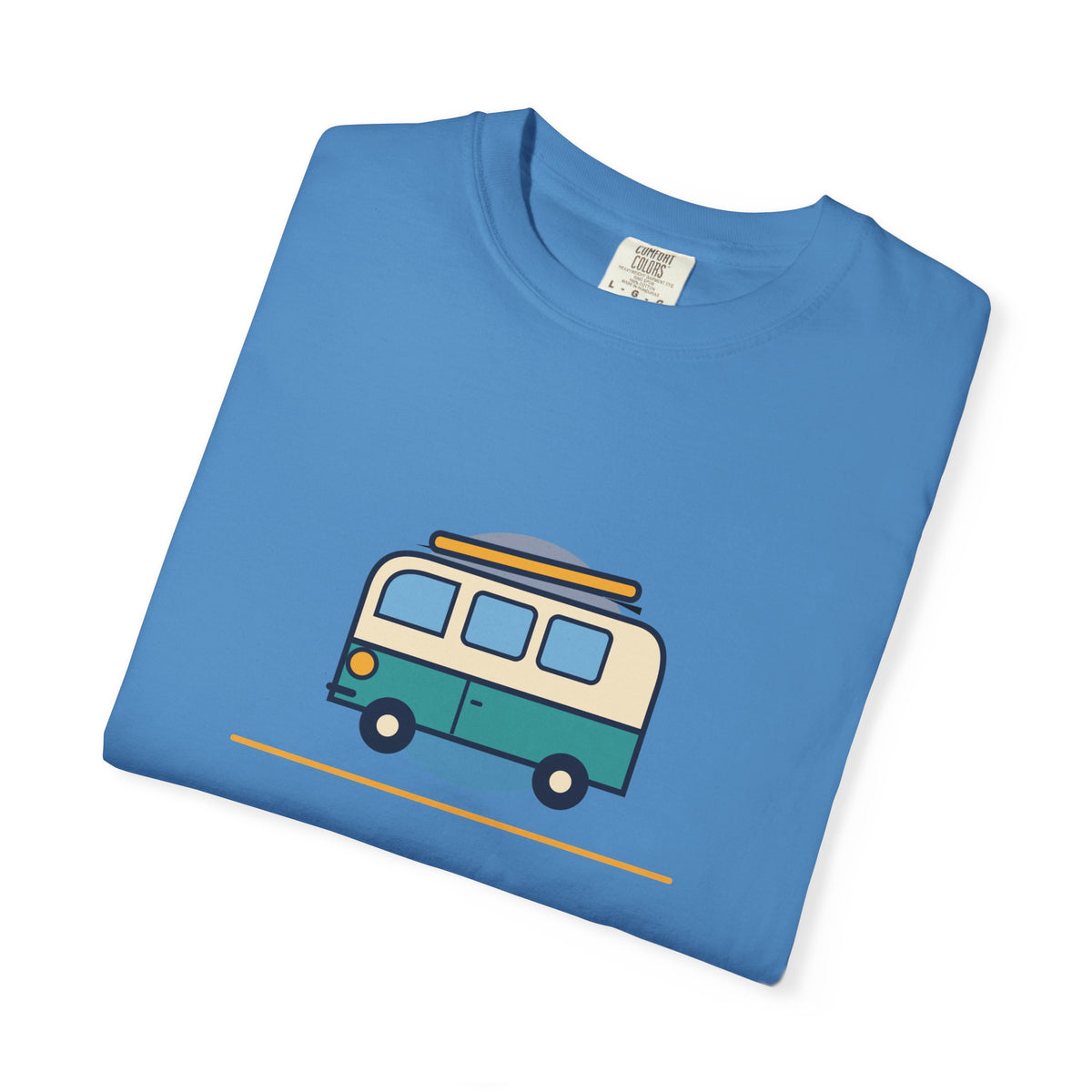 Happy Camper T-Shirt — Retro Campervan Graphic Tee for RV & Camping Lovers