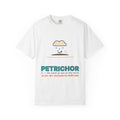Petrichor Graphic T-Shirt — 'Petrichor: the smell of rain on dry earth' Retro Rain Design