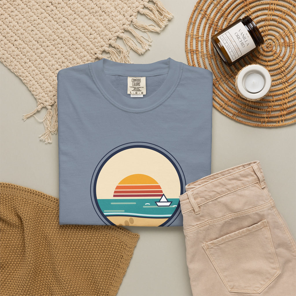 Drift Out With The Tide T-Shirt — Relaxing Beach Sunset Tee
