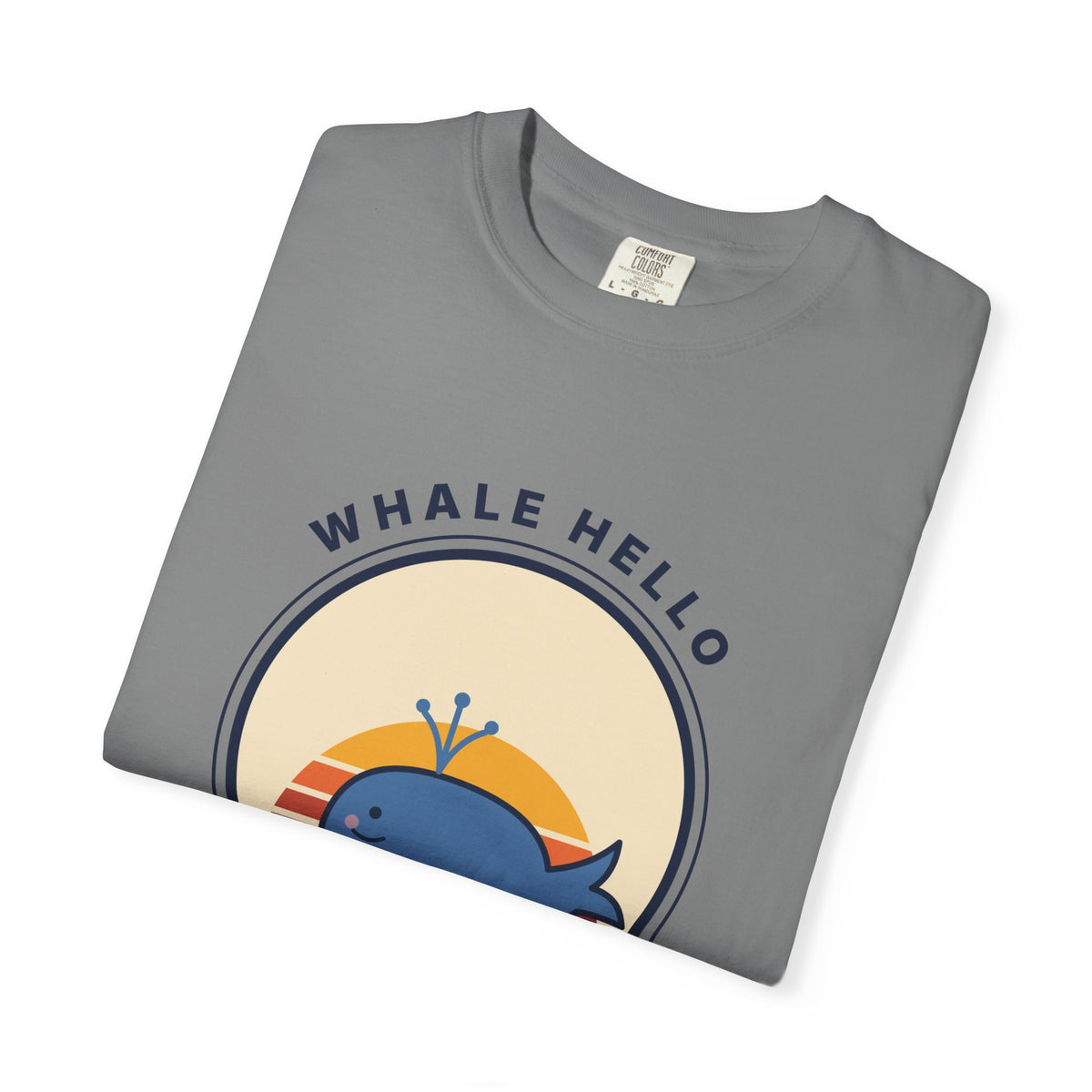 Whale Hello There! Graphic T-Shirt — Cute Retro Whale Tee