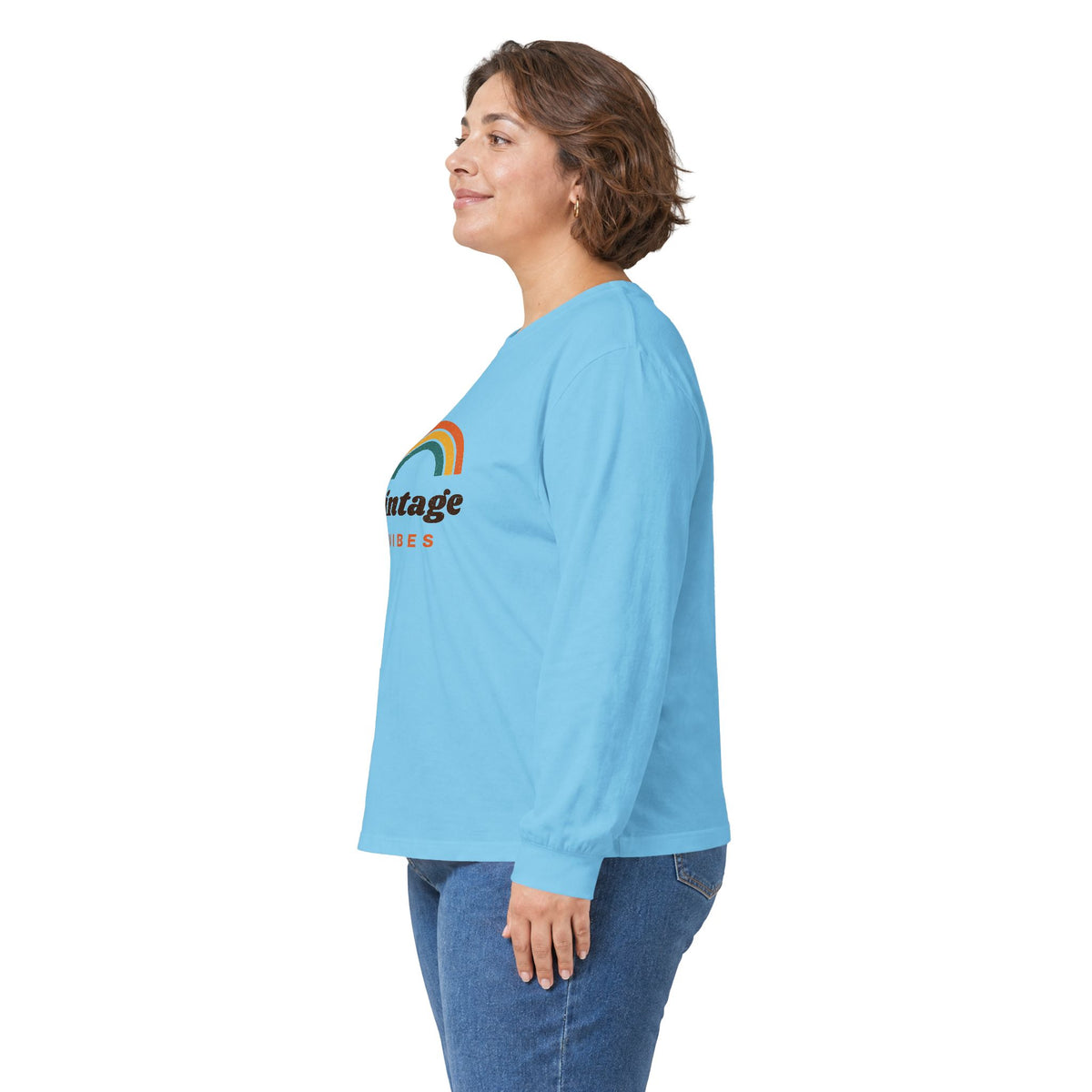 Vintage Vibes Rainbow Long Sleeve Tee