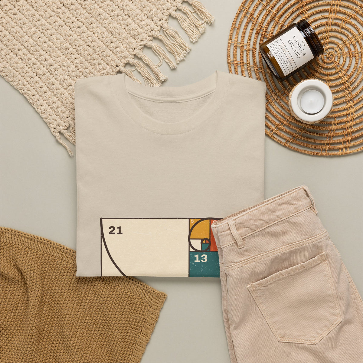 Golden Ratio T-Shirt — Fibonacci Spiral Math Graphic Tee