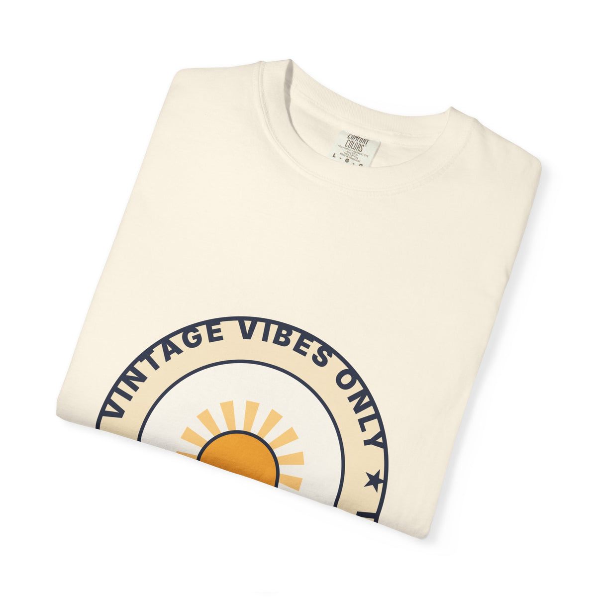Vintage Vibes Only T-Shirt — Retro Sunrise Graphic Tee