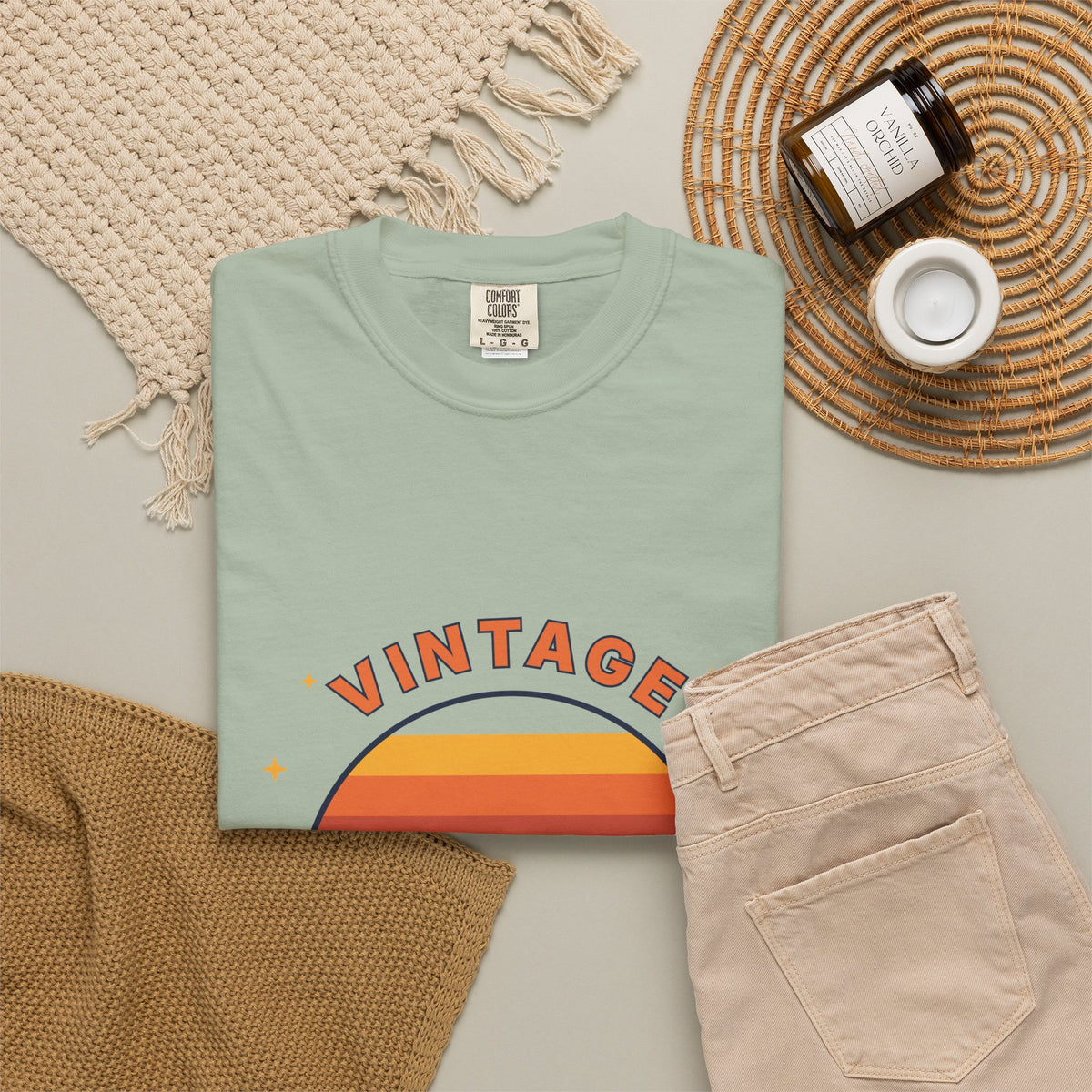 Vintage Vibes T-Shirt — Retro Sunset Graphic Tee