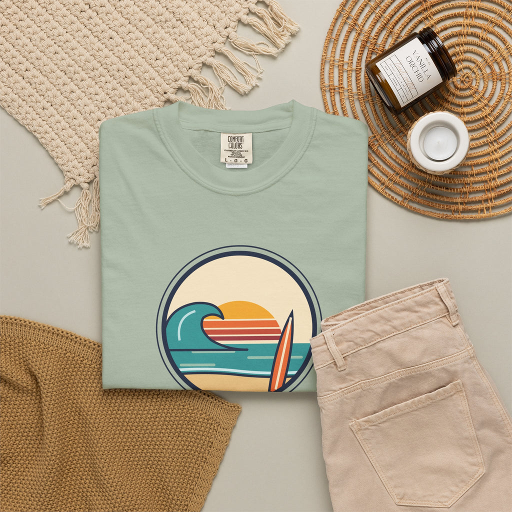 Ride the Waves T-Shirt — 'Ride the Waves, Life Sends You' Surf Graphic Tee