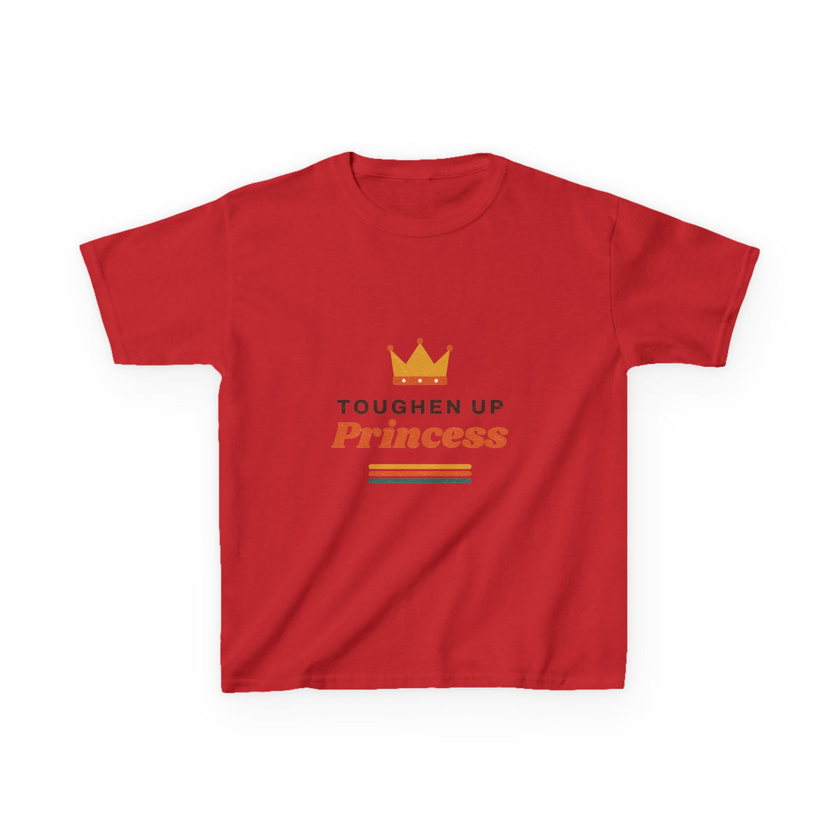 Kids T-Shirt — "Toughen Up Princess" Crown Graphic
