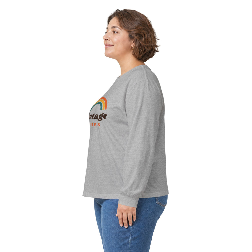 Vintage Vibes Rainbow Long Sleeve Tee