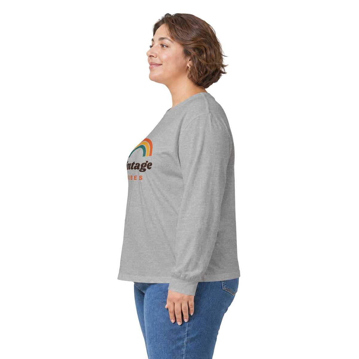 Vintage Vibes Rainbow Long Sleeve Tee