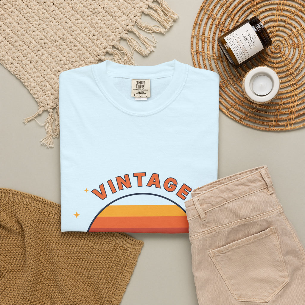 Vintage Vibes T-Shirt — Retro Sunset Graphic Tee