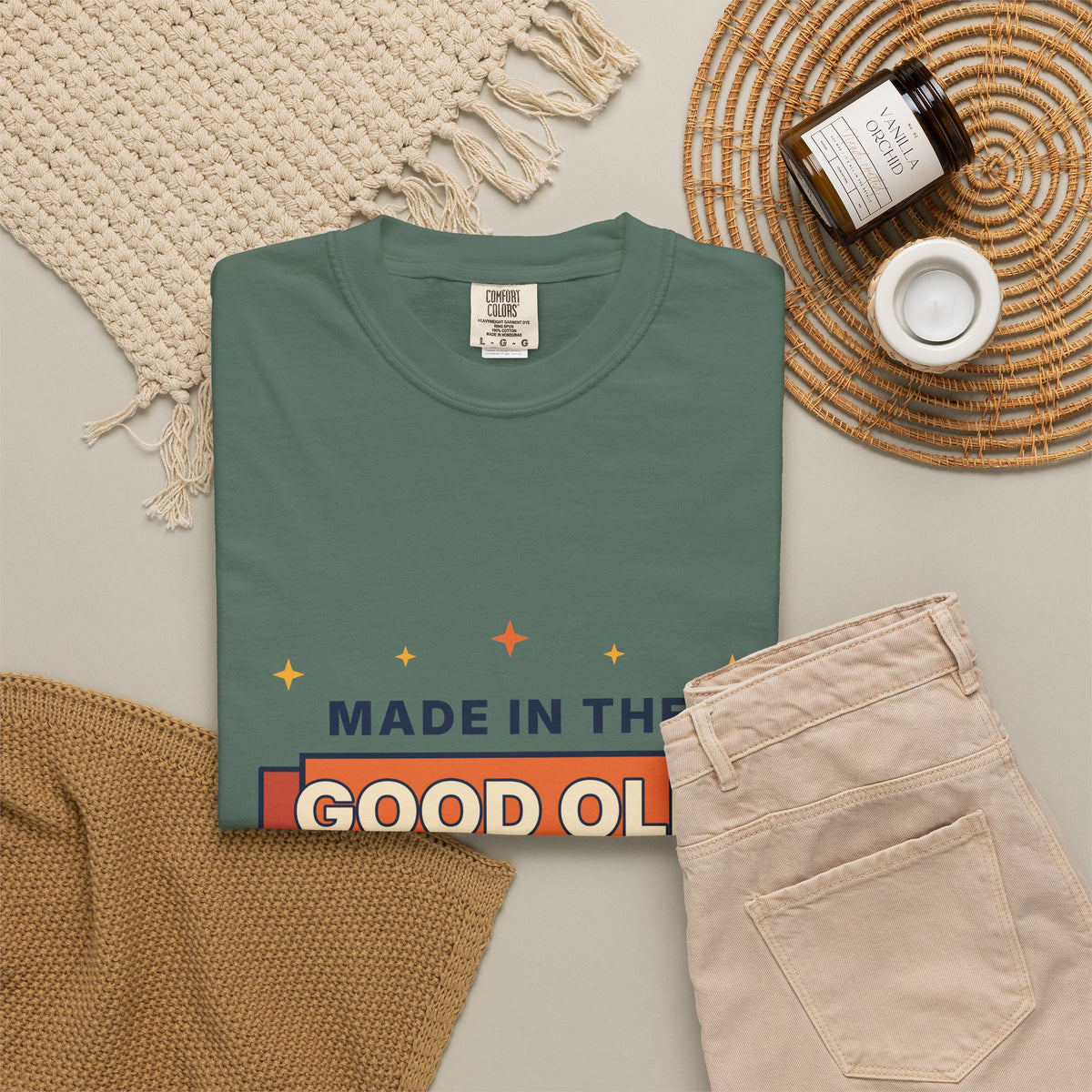 Made in the Good Old Days Vintage Tee — Retro Nostalgia Graphic T-Shirt