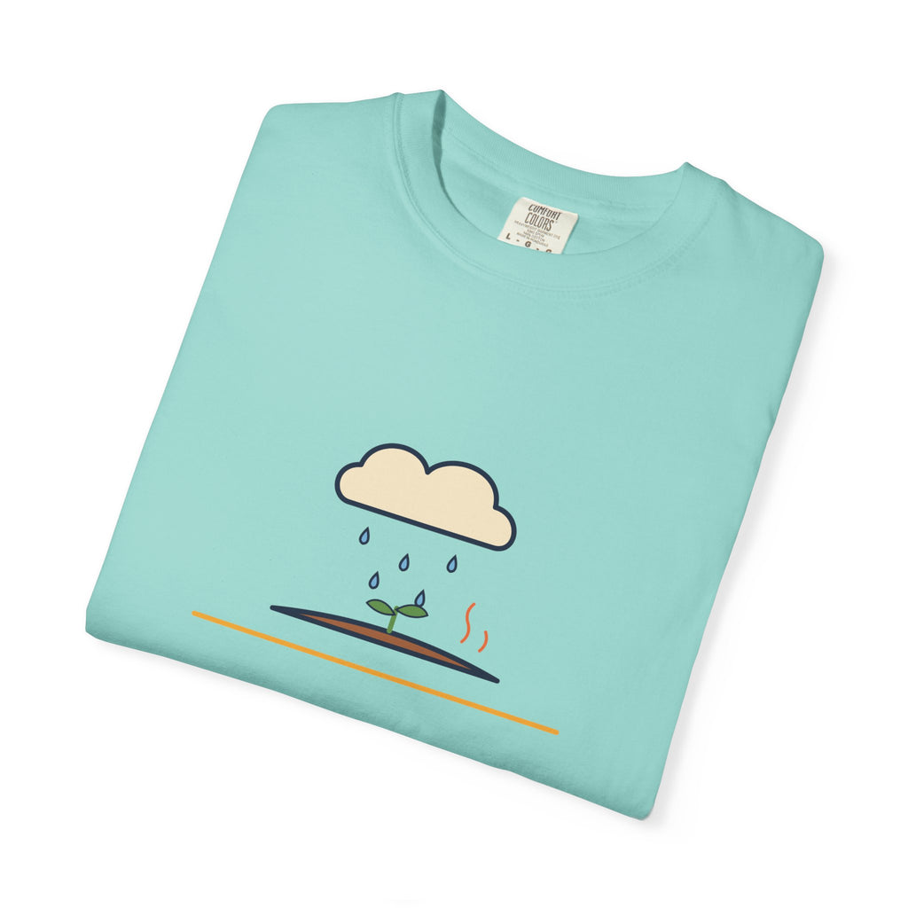 Petrichor Graphic T-Shirt — 'Petrichor: the smell of rain on dry earth' Retro Rain Design