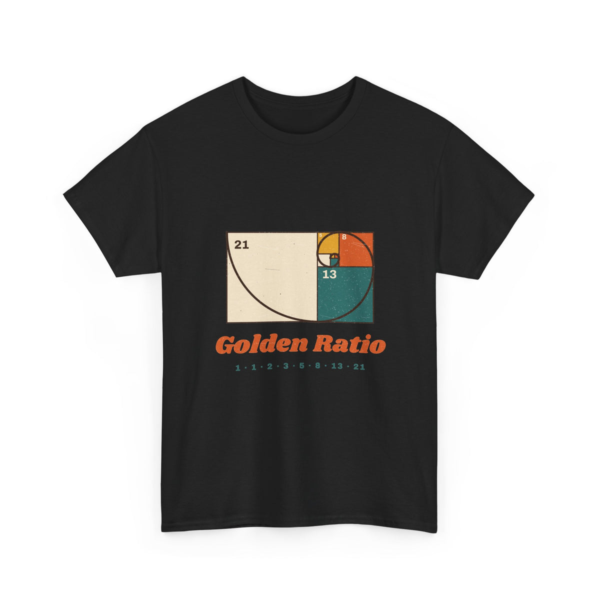 Golden Ratio T-Shirt — Fibonacci Spiral Math Graphic Tee
