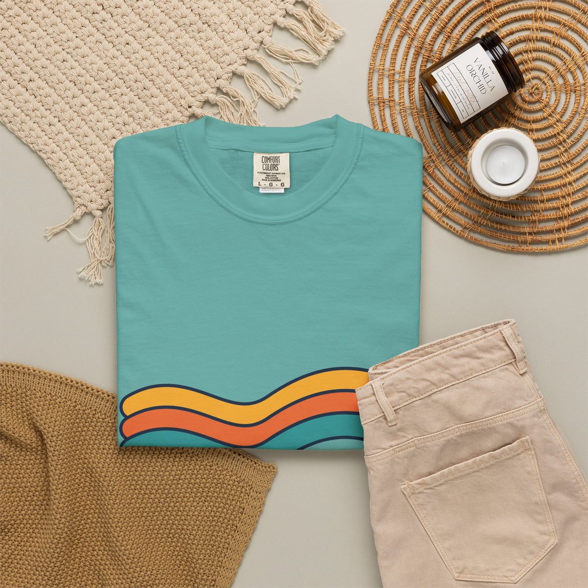 Vintage Vibes Retro Rainbow T-Shirt