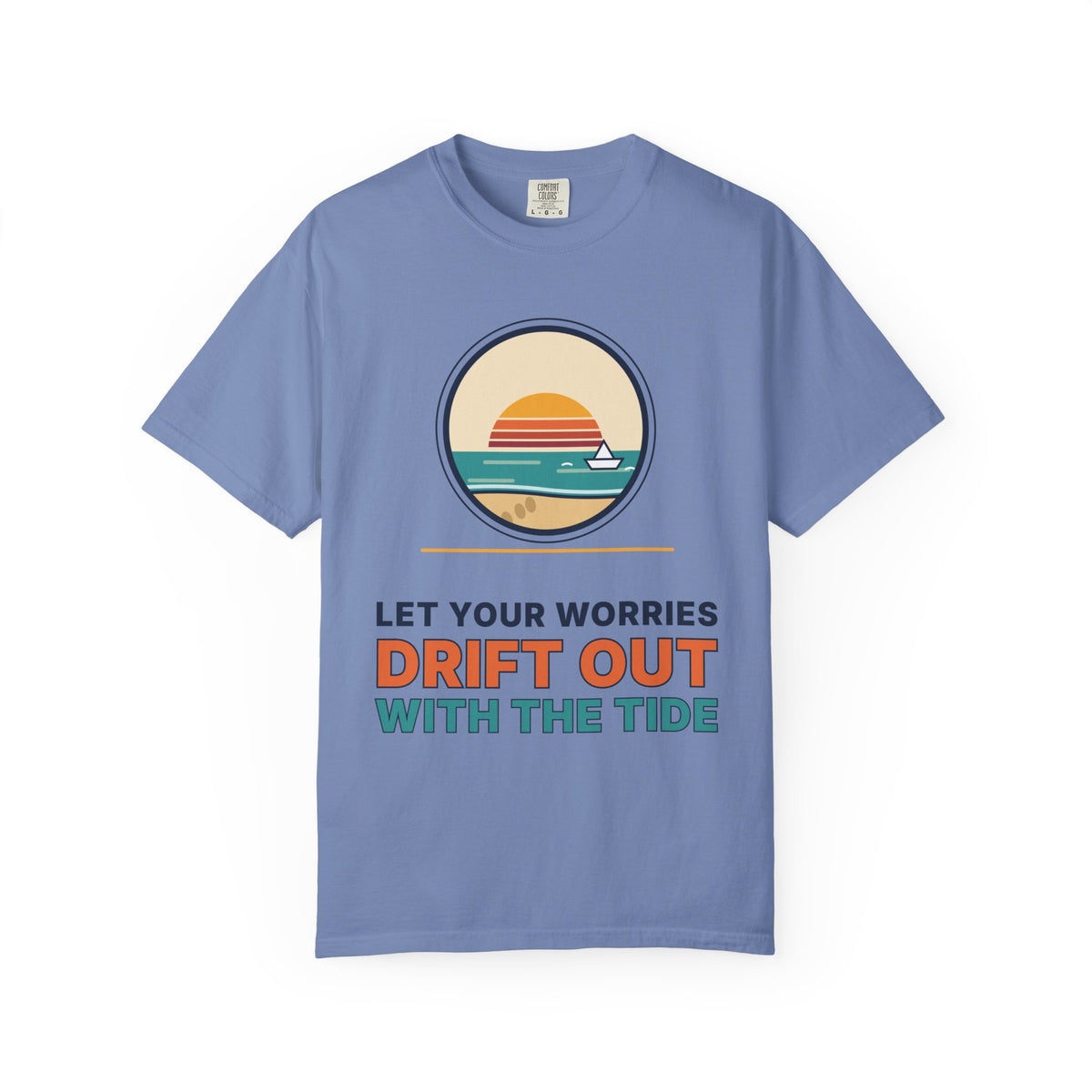 Drift Out With The Tide T-Shirt — Relaxing Beach Sunset Tee
