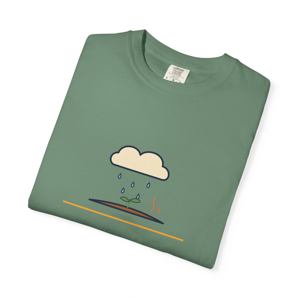 Petrichor Graphic T-Shirt — 'Petrichor: the smell of rain on dry earth' Retro Rain Design