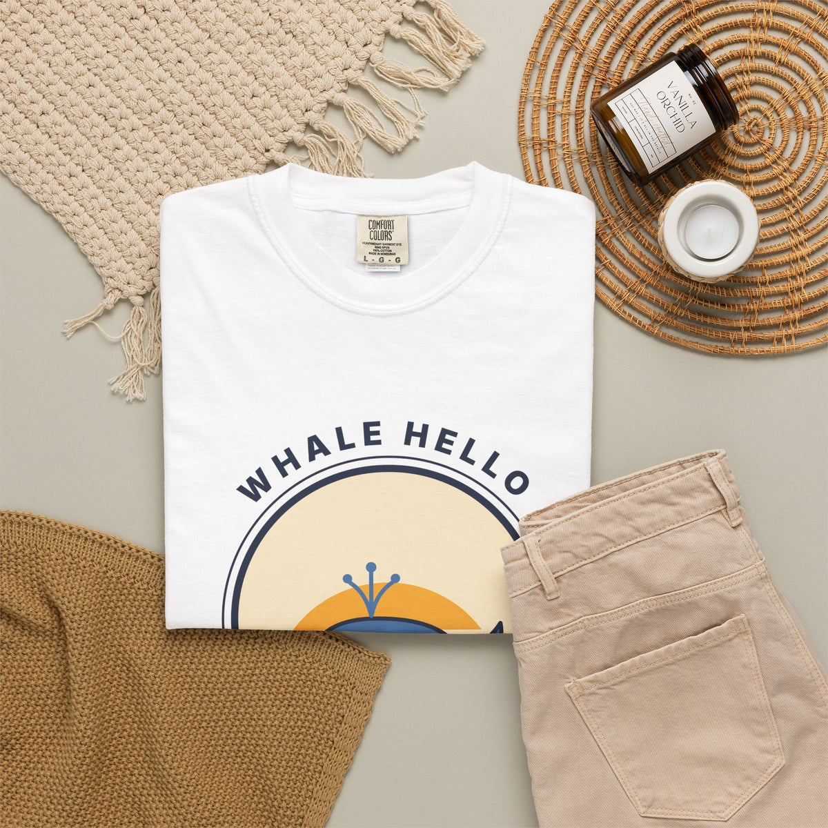 Whale Hello There! Graphic T-Shirt — Cute Retro Whale Tee
